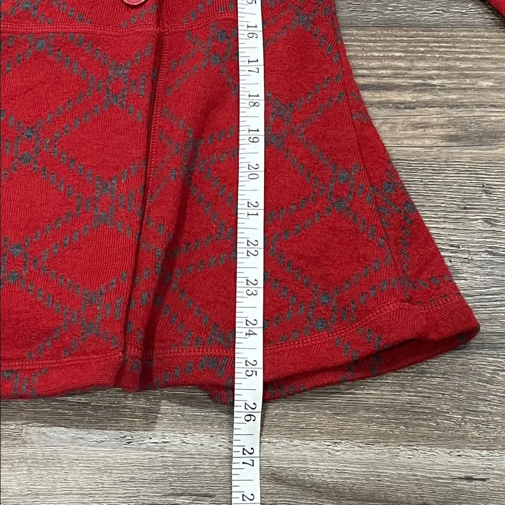 Krimson Klover Red 100% Wool Cardigan Sz S Bella Swan Preppy Rory Y2K Flaws